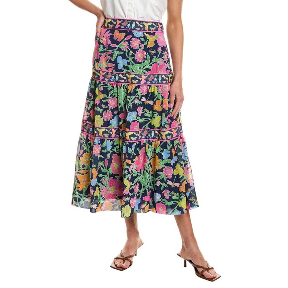 Gretchen Scott Womens Impanema Maxi Skirt, Navy
